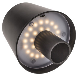 Επιτραπέζιο Φωτιστικό LED Φορητό Για Μπουκάλι Μαύρο Πλαστικό 11x10.5cm