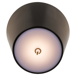 Επιτραπέζιο Φωτιστικό LED Φορητό Για Μπουκάλι Μαύρο Πλαστικό 11x10.5cm