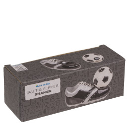 Αλατοπίπερο Παπούτσι Και Μπάλα Ποδοσφαίρου Με Μαγνήτη Δολομίτης 11.5x7.5x5cm Σετ 2Τμχ