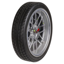 Ρολόι Τοίχου Ρόδα Αυτοκινήτου Με 16 LED Πλαστικό Φ35cm