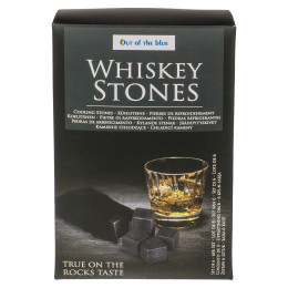 Πέτρες Ψύξης Για Ουίσκι Σε Βελούδινη Θήκη Σετ 6Τμχ