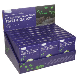 Αυτοκόλλητα Τοίχου Που Φωσφορίζουν Αστέρια Και Πλανήτες Σετ 15Τμχ Σε 3 Σχέδια