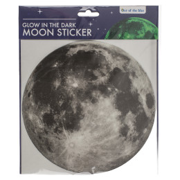 Αυτοκόλλητο Τοίχου Που Φωσφορίζει Σελήνη 19.3cm