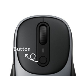 Keychron Bm24 (Bm24-C61) Wireless Mouse 1k Polling Rate Metal Gray