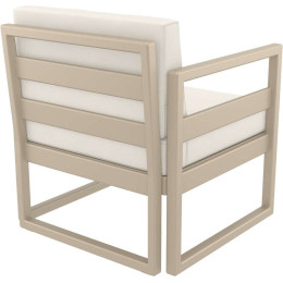 MYKONOS ΠΟΛΥΘΡΟΝΑ TAUPE ΜΕ ΜΑΞ. 73X72X75εκ. ΠΟΛ/ΝΙΟΥ