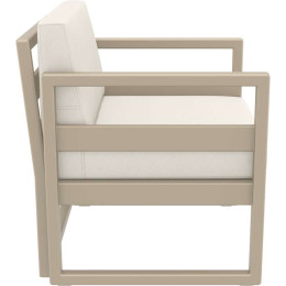 MYKONOS ΠΟΛΥΘΡΟΝΑ TAUPE ΜΕ ΜΑΞ. 73X72X75εκ. ΠΟΛ/ΝΙΟΥ