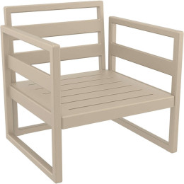 MYKONOS ΠΟΛΥΘΡΟΝΑ TAUPE ΧΩΡΙΣ ΜΑΞ. 73X72X75εκ. ΠΟΛ/ΝΙΟΥ