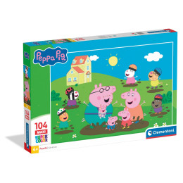 Clementoni Παιδικό Παζλ Maxi Supercolor Peppa Pig 104 τμχ