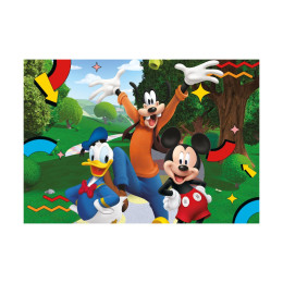 Clementoni Παιδικό Παζλ Maxi Supercolor Disney Mickey Mouse Club House 104 τμχ