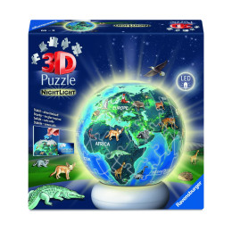 Ravensburger 3d Puzzle: Nightlight Υδρόγειος (12008055)