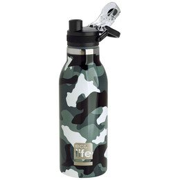 Ανοξείδωτo Μπουκάλι Ecolife Camouflage 550ml Με Sport Πώμα 33-BO-3026