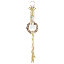 Διακοσμητικό Κρεμαστό ArteLibre Στεφάνι Πολύχρωμο Ύφασμα/Ξύλο 6x23x105cm Σε 3 Σχέδια