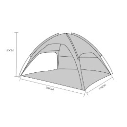 Σκηνή ArteLibre Μπλε 180D Polyester 2x1.5m