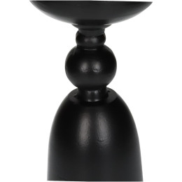 Κηροπήγιο ArteLibre Μαύρο Αλουμίνιο 12x12x26cm