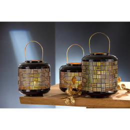 Φανάρι ArteLibre Μαύρο Μέταλλο 20cm