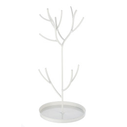 Μπιζουτιέρα Δέντρο ArteLibre Λευκό Μέταλλο 17x14x27cm