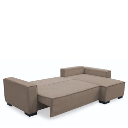 Καναπές Κρεβάτι Γωνιακός ArteLibre HARPER Αναστρέψιμος Taupe 271x160x94cm