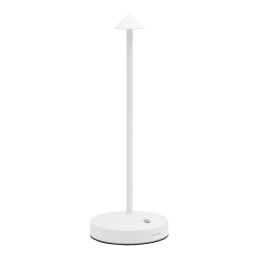 Επιτραπέζιο Φωτιστικό ArteLibre LED Φορητό ANGELINA Λευκό Αλουμίνιο 10.5x10.5x30cm