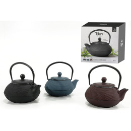 Τσαγιέρα 80cl Με Ενσωματωμένο Φίλτρο Μέταλλο Σε 3 Χρώματα