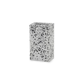 Ποτηροθήκη Με Σχέδιο Μωσαϊκό Λευκό/Μαύρο Polyresin