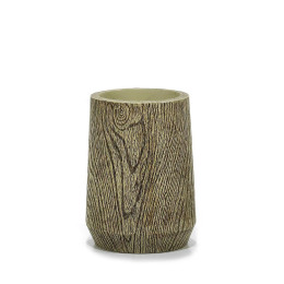 Ποτηροθήκη Όψη Ξύλου Μπεζ Polyresin