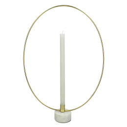 Κηροπήγιο ArteLibre Χρυσό Μέταλλο 38x8x40cm