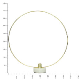 Κηροπήγιο ArteLibre Χρυσό Μέταλλο 38x8x40cm
