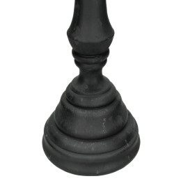 Κηροπήγιο ArteLibre Μαύρο Polyresin 15x15x55cm