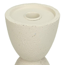 Κηροπήγιο ArteLibre Στολίδι Ιβουάρ Polyresin 11x11x15cm