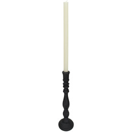 Κηροπήγιο ArteLibre Μαύρο Polyresin 8.5x8.5x24cm