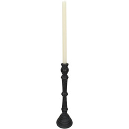 Κηροπήγιο ArteLibre Μαύρο Polyresin 10x10x28cm