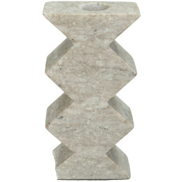 Κηροπήγιο ArteLibre Μπεζ Μάρμαρο 8x4x15.5cm