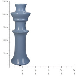 Κηροπήγιο ArteLibre Μπλε Κεραμικό 8x8x24cm
