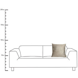 Μαξιλάρι ArteLibre Λεοπάρδαλη Ιβουάρ Βελούδο 45x45cm