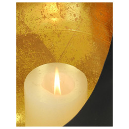 Κηροπήγιο ArteLibre Μαύρο Μέταλλο 17x17x27cm