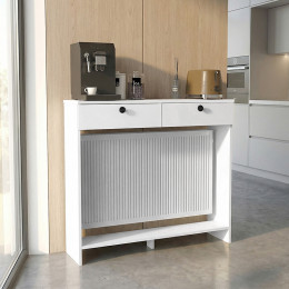 Κονσόλα - Κάλυμμα Καλοριφέρ Opelya Megapap Χρώμα Λευκό 110x31,4x100εκ.