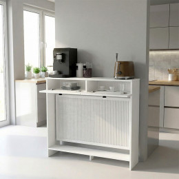 Κονσόλα - Κάλυμμα Καλοριφέρ Opelya Megapap Χρώμα Λευκό 110x31,4x100εκ.