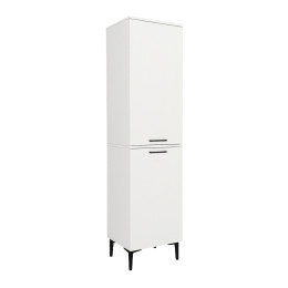 Ντουλάπι με Καλάθι Απλύτων Singa Megapap Χρώμα Λευκό 45x40x180εκ.