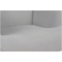 Πολυθρόνα ArteLibre AMARANTHUS Με Υποπόδιο Γκρι 98x70x77cm