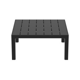 PORTOFINO LOUNGE ΤΡΑΠΕΖΙ BLACK 70X70X33εκ. ΠΟΛ/ΝΙΟΥ