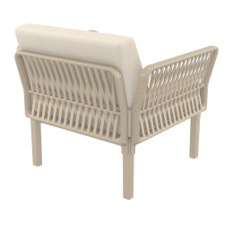 PORTOFINO LOUNGE ΠΟΛΥΘΡΟΝΑ TAUPE/ΜΑΞ. BEIGE(Σ2)ΠΟΛ/ΝΙΟΥ 90X80Χ69εκ.