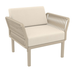 PORTOFINO LOUNGE ΠΟΛΥΘΡΟΝΑ TAUPE/ΜΑΞ. BEIGE(Σ2)ΠΟΛ/ΝΙΟΥ 90X80Χ69εκ.