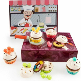 Ξυλινο Κουτι Τουρτας με Φρουτα