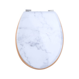 Estia Καπακι Λεκανης Marble με Μεντεσεδες απο Κραμα Ψευδαργυρου