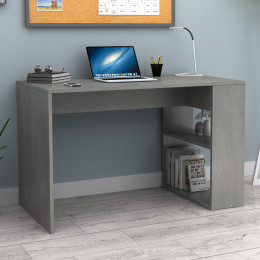 Γραφείο Εργασίας Mikro Megapap Χρώμα Γκρι Σκυροδέματος 120x60x75εκ.