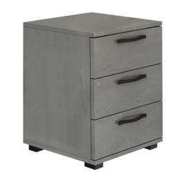 Κομοδίνο - Συρταριέρα Γραφείου Roco Megapap Χρώμα Γκρι Σκυροδέματος 40x39x57εκ.