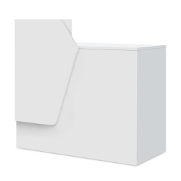 Γραφείο Υποδοχής - Reception Merlin Megapap Χρώμα Λευκό 110x50x101,8εκ.