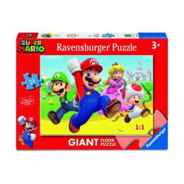 Ravensburger Puzzle: Giant Floor Puzzle - Super Mario What a Team! (24pcs) (12004325)