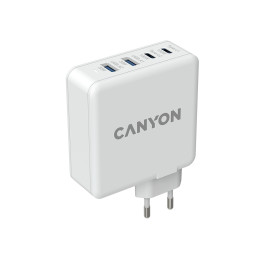 Canyon Power Adapter h-100 gan pd 100w qc 3.0 30w White - cnd-Cha100w01