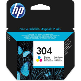 Ink hp no 304 tri-Color ink Crtr 100 pgs